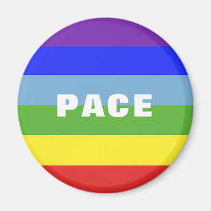 Imã Pace - Peace - Frieden - Rainbow Color Regenbogen