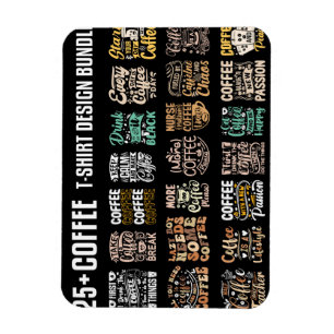 Ímã Pacote de design de Camisa do Café T