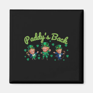 Imã Paddy Back Funny Trump Dia de São Patrício Irish S