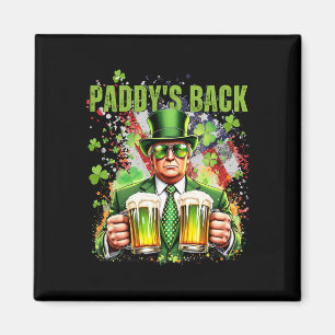 Imã Paddy's Back Funny Trump Dia de São Patrício Irish