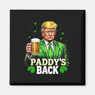 Imã Paddy's Back Trump Beer Shamrock Dia de São Patríc