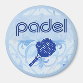 Imã Padel Magnet – Spanish Tile Vibes in Blue