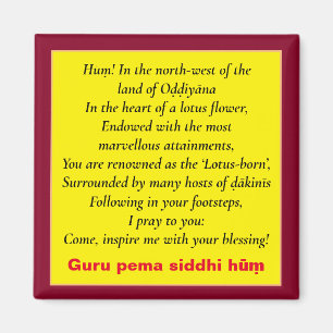 Imã Padmasambhava Mantra e Sete Orações/Guru