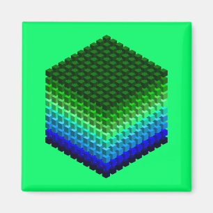 Imã Padrão 3D do Cubo