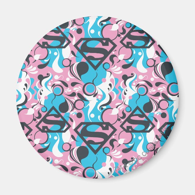 Imã Padrão 7 de oscilações de cores da supergirl (Frente)