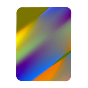 Ímã Padrão abstrato azul vermelho amarelo verde laranj
