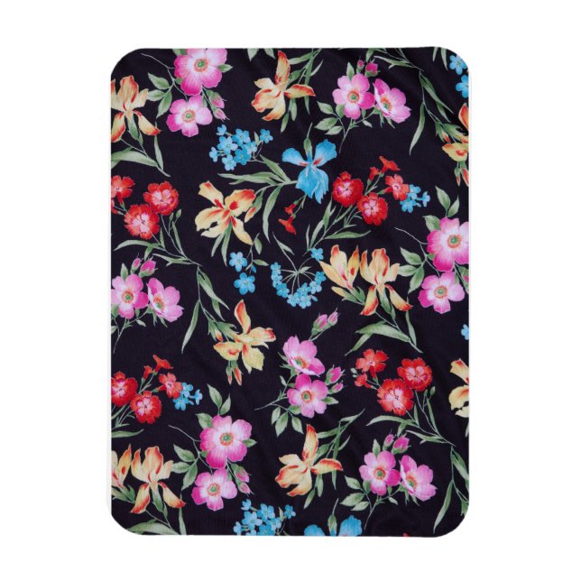 Ímã padrão abstrato floral (Vertical)