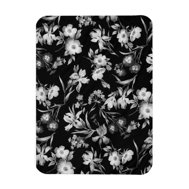 Ímã padrão abstrato floral (Vertical)