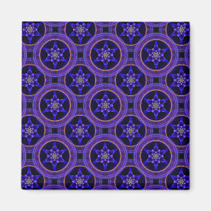 Imã Padrão Abstrato Floral Moderno Boho Elegante #505
