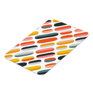 Ímã Padrão Abstrato Geométrico Retro de Meados do Sécu