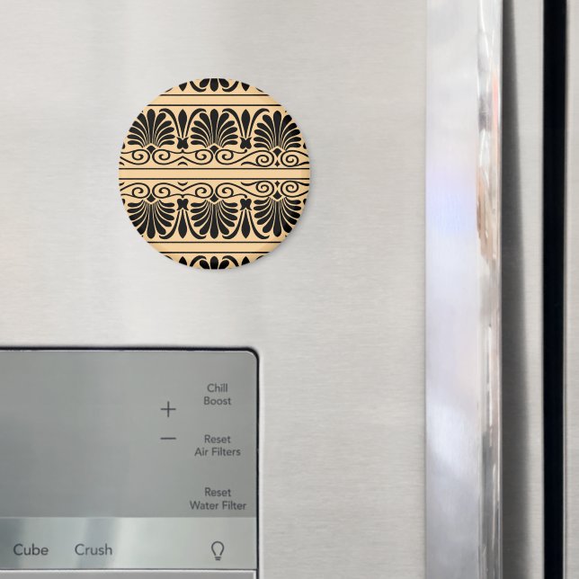 Imã Padrão Árabe Grego Mediterrâneo Marrom (In Situ (Fridge))