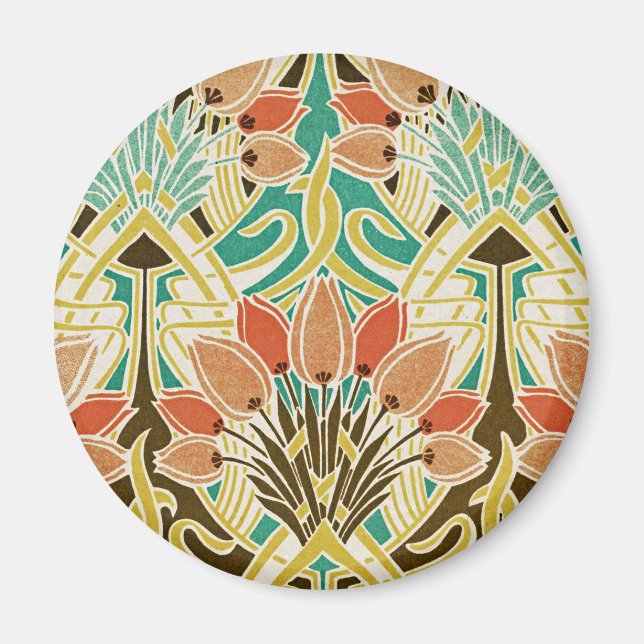 Imã Padrão Art Nouveau #11 (Frente)