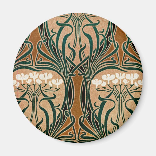 Imã padrão Art Nouveau #9 (Frente)