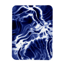 Ímã Padrão azul espiralado 