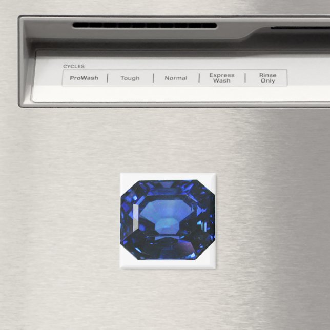Imã Padrão Azul Safira Retangular (In Situ (Dishwasher))
