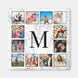 Imã Padrão Branco da Pedra Marble