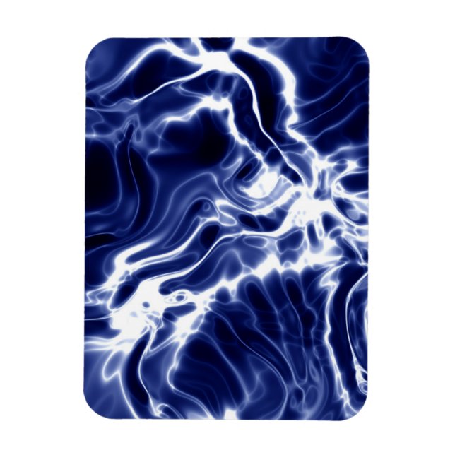 Ímã Padrão brilhante azul (Vertical)