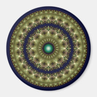 Padrão caleidoscópico redondo brilhante fractal
