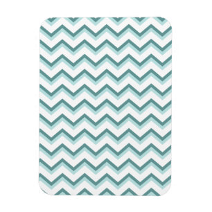 Ímã Padrão Chevron ZigZag em verde-minúsculo