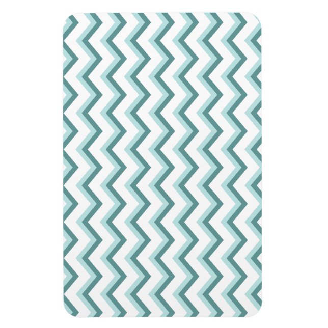 Ímã Padrão Chevron ZigZag em verde-minúsculo (Vertical)
