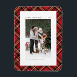 Ímã Padrão Clássico de Xadrez Vermelha Feliz Foto de N<br><div class="desc">Traga um pouco de alegria de férias para sua casa com nosso Magnet de Natal personalizável! Perfeito para mostrar memórias queridas, este ímã permite que você personalize com sua foto festiva favorita, fazer uma adição única ao seu decoro de férias. Um presente ideal para a família e os amigos —...</div>