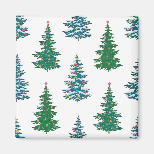 Imã Padrão da árvore de Natal (Frente)