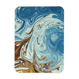 Ímã Padrão de abstrato de derrame líquido