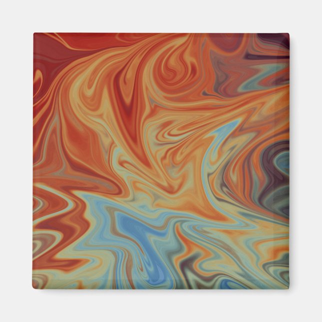 Imã Padrão de abstrato de fluido (Frente)
