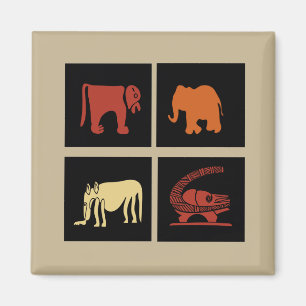 Imã padrão de animais africanos