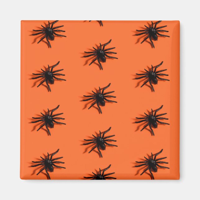 Imã Padrão de aranha do Dia das Bruxas (Frente)