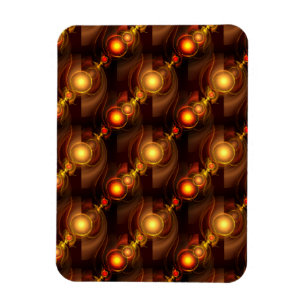 Ímã Padrão de Arte Abstrata Boho Elegante Moderno Dour