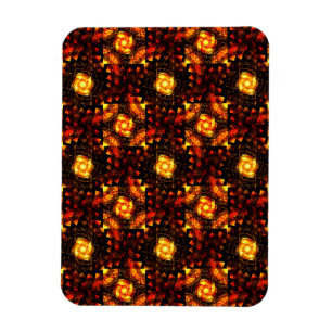 Ímã Padrão de Arte Abstrata Boho Elegante Moderno Dour