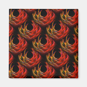 Imã Padrão de Arte Abstrata Boho Elegante Moderno Fofo