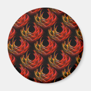 Imã Padrão de Arte Abstrata Elegante Boho Moderno Fofo