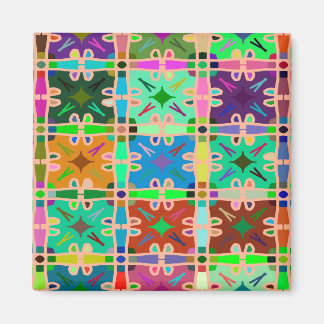 Imã Padrão de Arte com Várias Cores