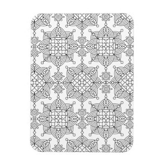 Ímã Padrão de Artsy Tribal Inspirado