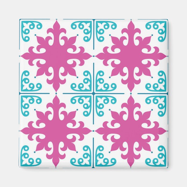 Imã Padrão de azulejos (Frente)