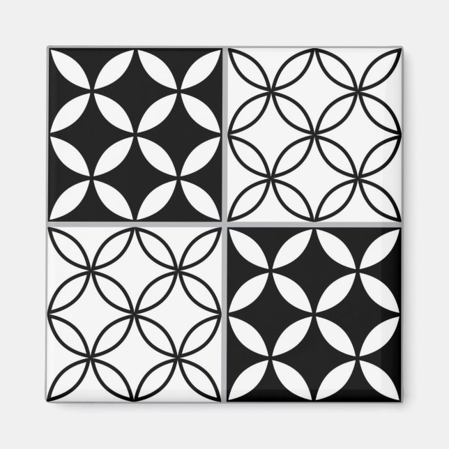 Imã Padrão de azulejos cerâmicos (Frente)