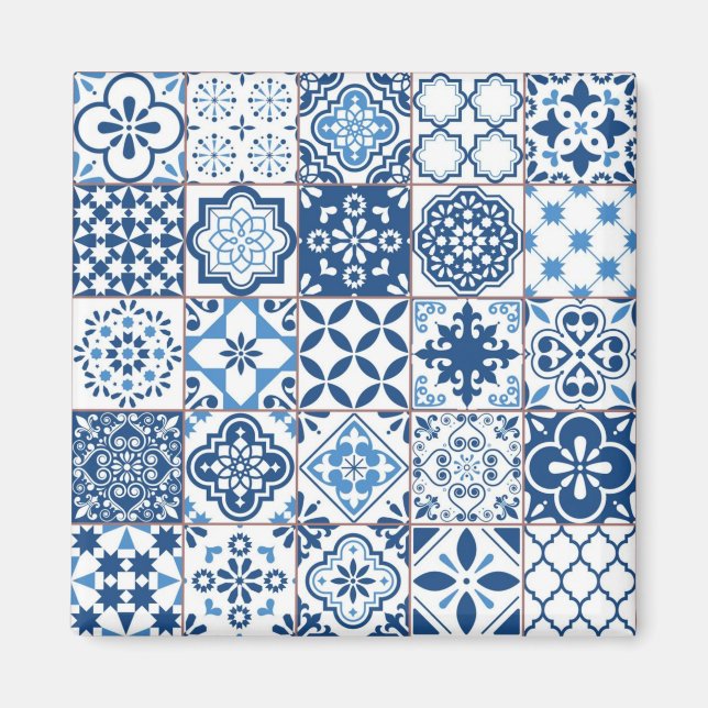 Imã Padrão de azulejos cerâmicos (Frente)