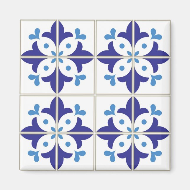 Imã Padrão de azulejos cerâmicos (Frente)