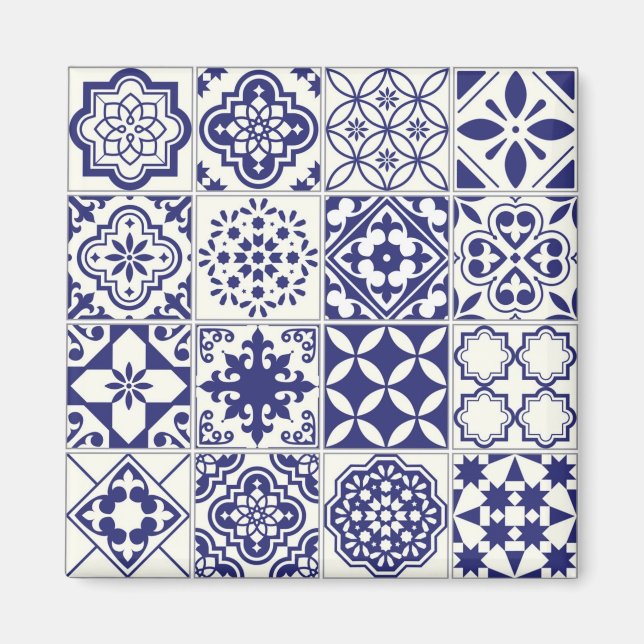 Imã Padrão de azulejos cerâmicos (Frente)