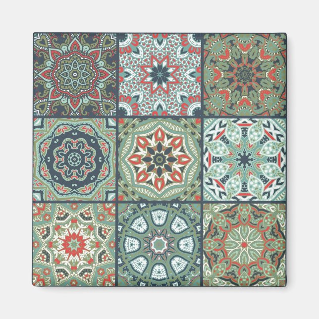 Imã Padrão de azulejos cerâmicos (Frente)