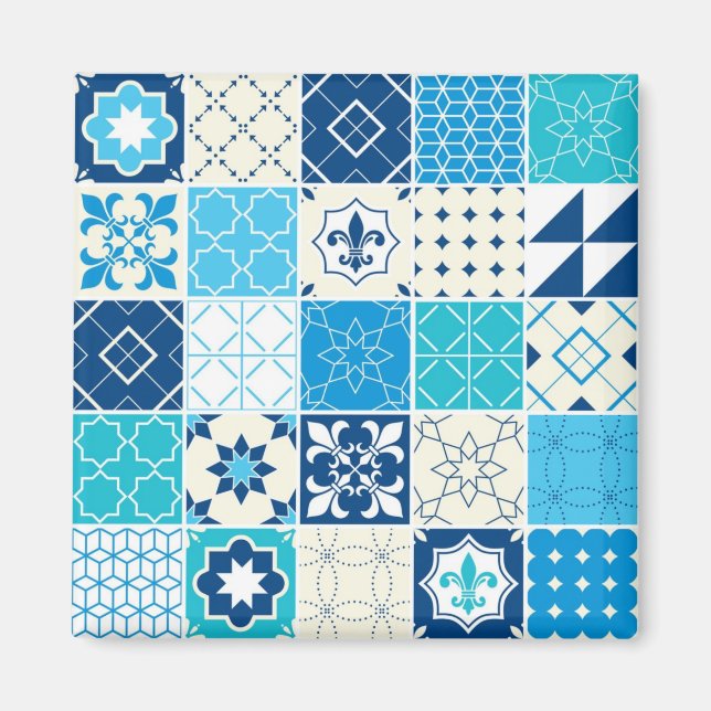 Imã Padrão de azulejos cerâmicos (Frente)