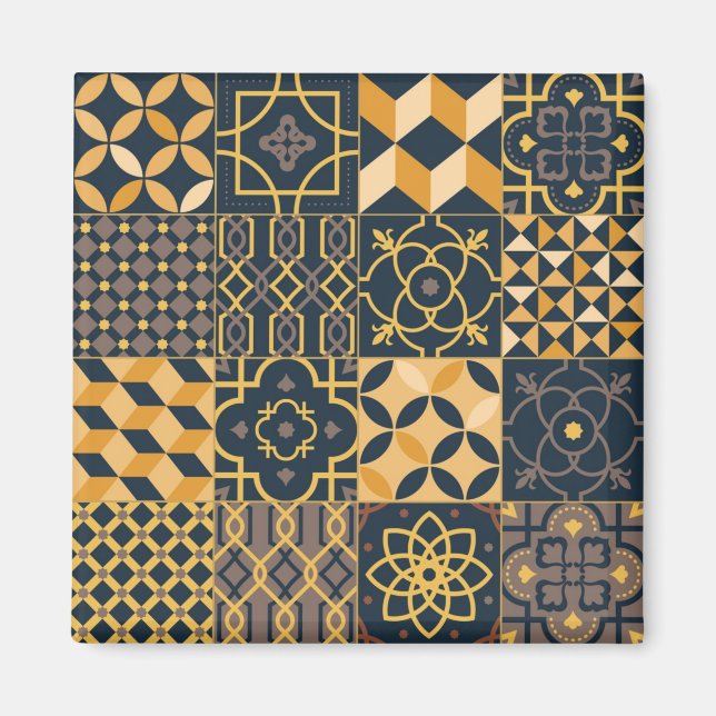 Imã Padrão de azulejos cerâmicos (Frente)