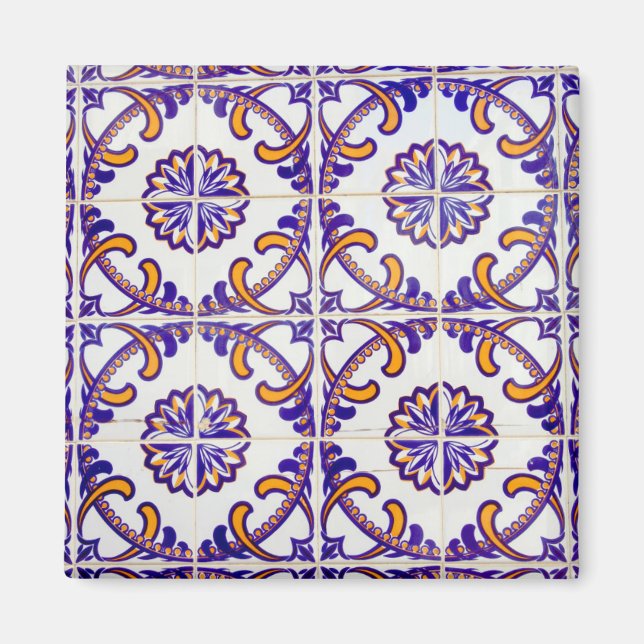 Imã Padrão de azulejos close-up, Portugal (Frente)