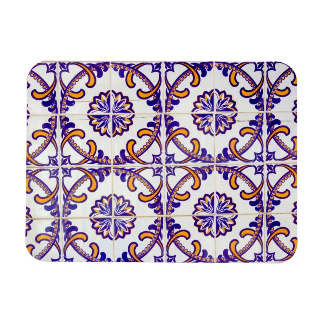 Ímã Padrão de azulejos close-up, Portugal (Horizontal)