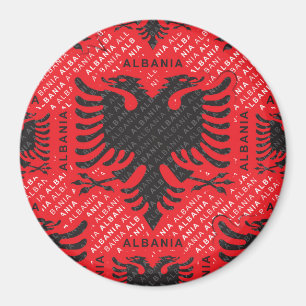 Imã Padrão de bandeira albanês 2