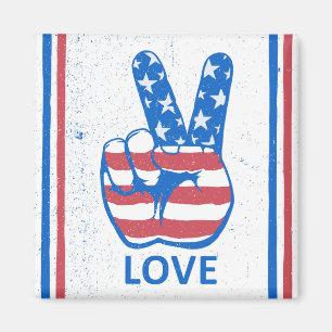 Imã Padrão de Bandeira da Peace American