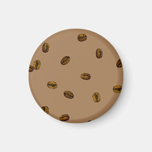 Imã Padrão De Bean De Café