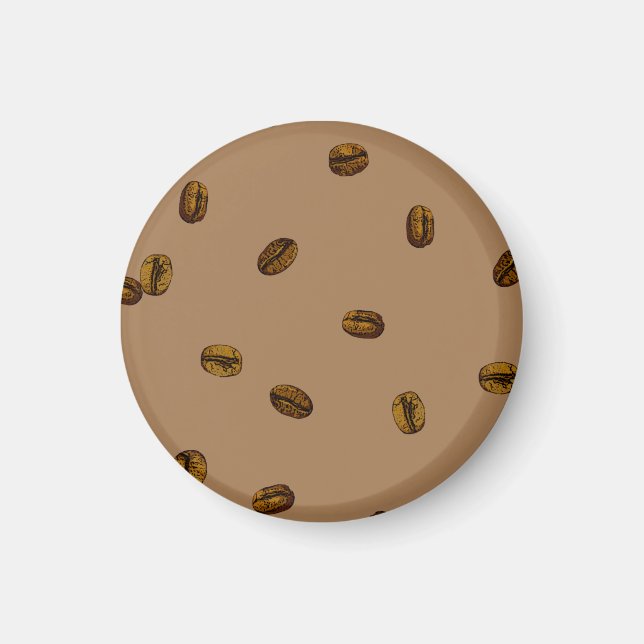 Imã Padrão De Bean De Café (Frente)